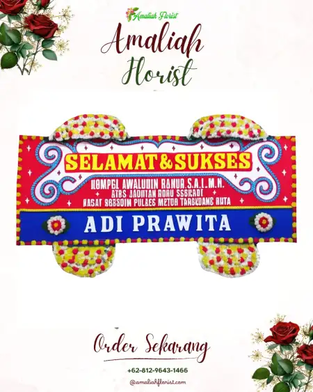 Papan Bunga Ucapan Selamat Ulok Kupai